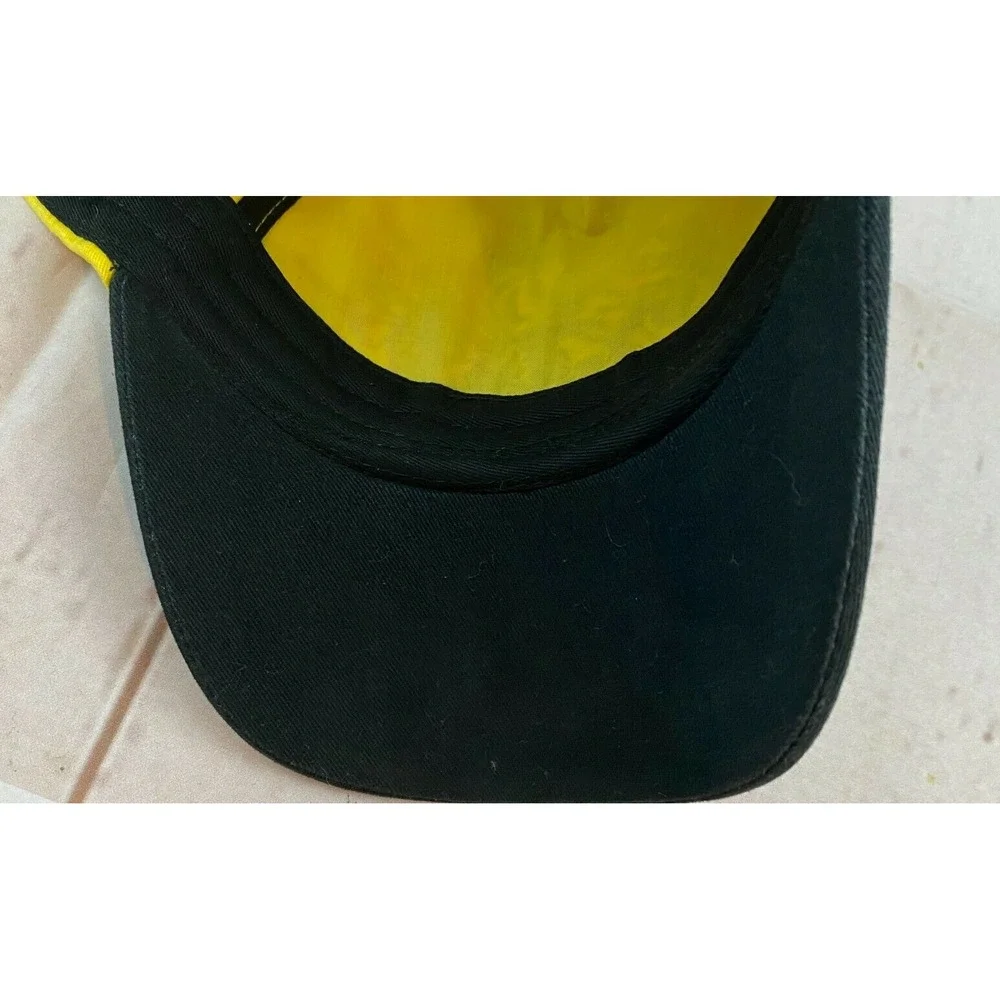 Ed Hardy Kids Baseball Hat Cap Black Yellow Embroidered Roaring Tiger Strapback